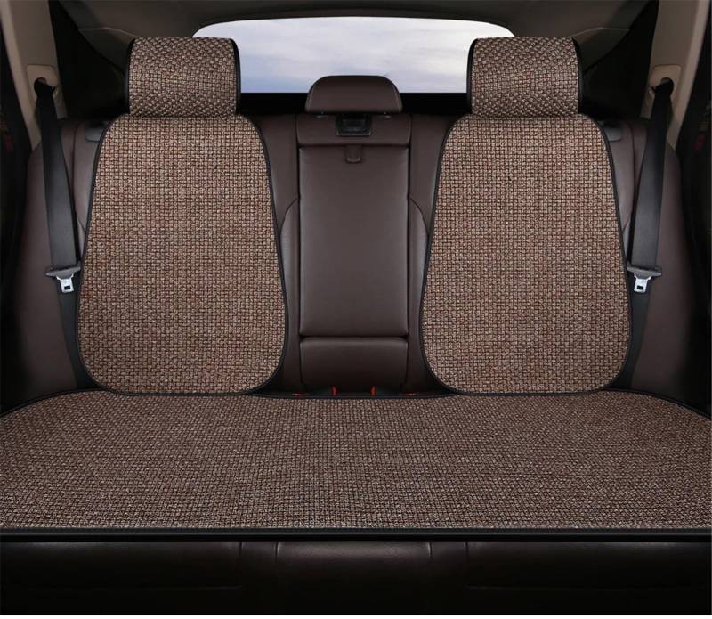 CVZXSDWLL Universal Auto Sitzbezug Vorne Hinten Sitz Schützen Kissen Automobil Sitzkissen Protector Pad Matte Auto Sitz Schutz Pads Schonbezug Autositz(Brown,C) von CVZXSDWLL