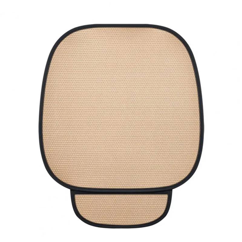 CVZXSDWLL Universal Auto Sitzkissen Atmungsaktive Auto Sitz Abdeckung Kissen Automobil Innen Auto Sitz Schutz Pads Auto Kissen Zubehör Schonbezug Autositz(Beige,Front) von CVZXSDWLL