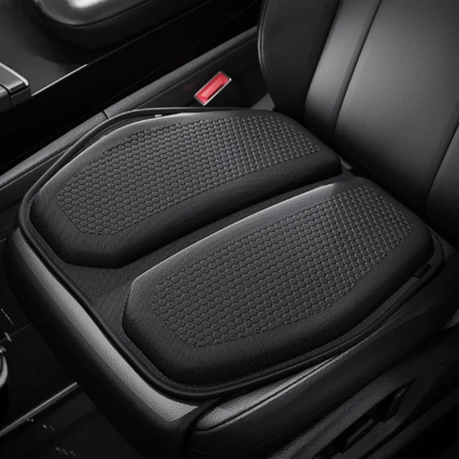 CVZXSDWLL Universal Auto Sitzkissen Atmungsaktive Auto Stuhl Kissen Auto Zubehör Automobil Innen Auto Sitz Schutz Pads Schonbezug Autositz(Black) von CVZXSDWLL