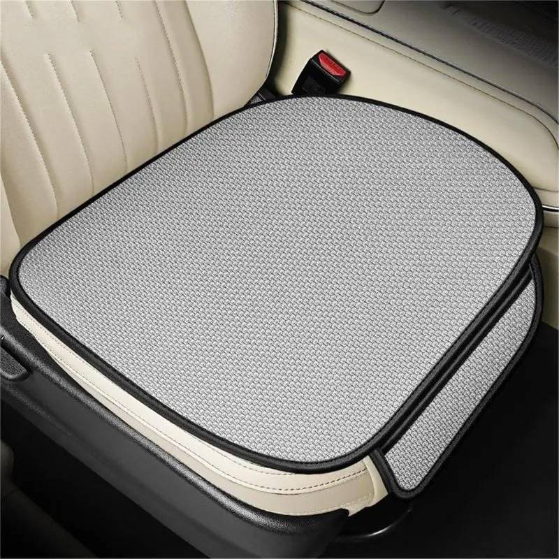 CVZXSDWLL Universal Auto Sitzkissen Atmungsaktive Komfort Sitzbezüge Auto Schutz Innen Zubehör Auto Sitz Schutz Pads Schonbezug Autositz(Gray,Front) von CVZXSDWLL