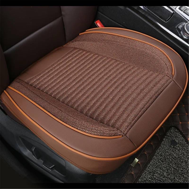 CVZXSDWLL Universal Auto Sitzkissen Auto Sitz Abdeckung Automobil Innen Auto Sitz Schutz Pads Auto Kissen Schutz Matte Schonbezug Autositz(Brown,Full Set) von CVZXSDWLL