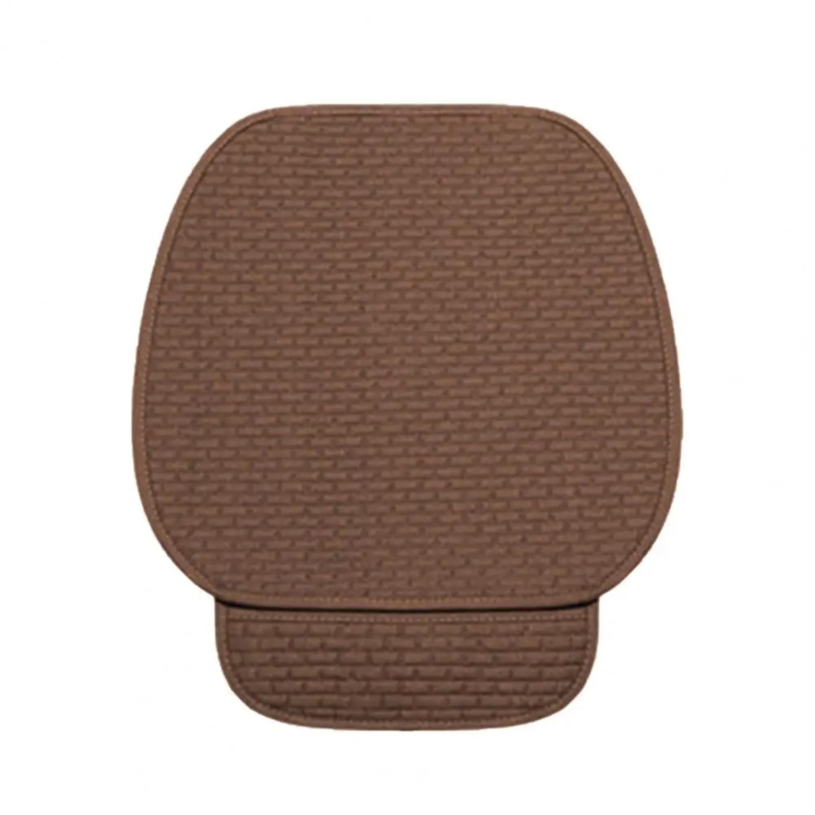 CVZXSDWLL Universal Auto Sitzkissen Auto Sitz Abdeckung Kissen Pad Atmungsaktive Automobil Innen Zubehör Auto Sitz Schutz Pads Schonbezug Autositz(Brown,Front) von CVZXSDWLL