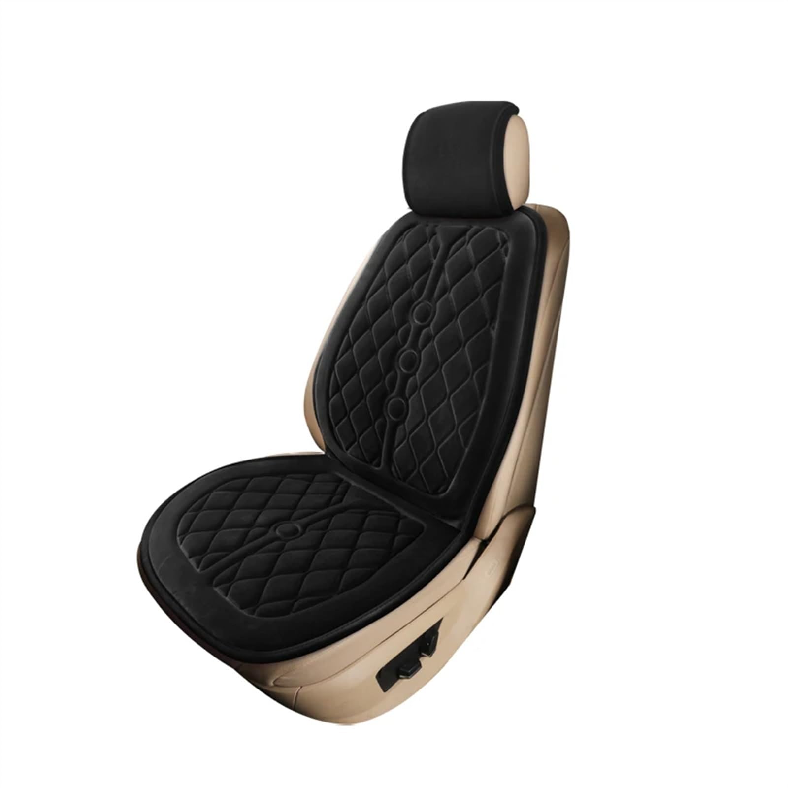 CVZXSDWLL Universal Auto Sitzkissen Auto Vorne/hinten Sitz Abdeckung Automobil Innen Auto Sitz Schutz Pads Automobil Innen Schonbezug Autositz(Black,C) von CVZXSDWLL