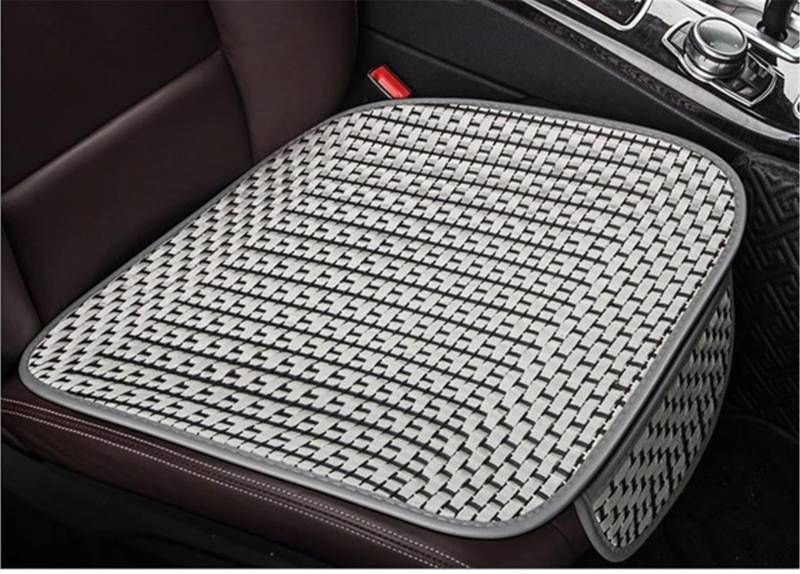 CVZXSDWLL Universal Auto Sitzkissen Pad Atmungsaktive Komfort Sitzbezüge Auto Vorne/hinten Sitz Abdeckung Automobil Innen Auto Sitz Schutz Pads Schonbezug Autositz(Gray,Full Set) von CVZXSDWLL