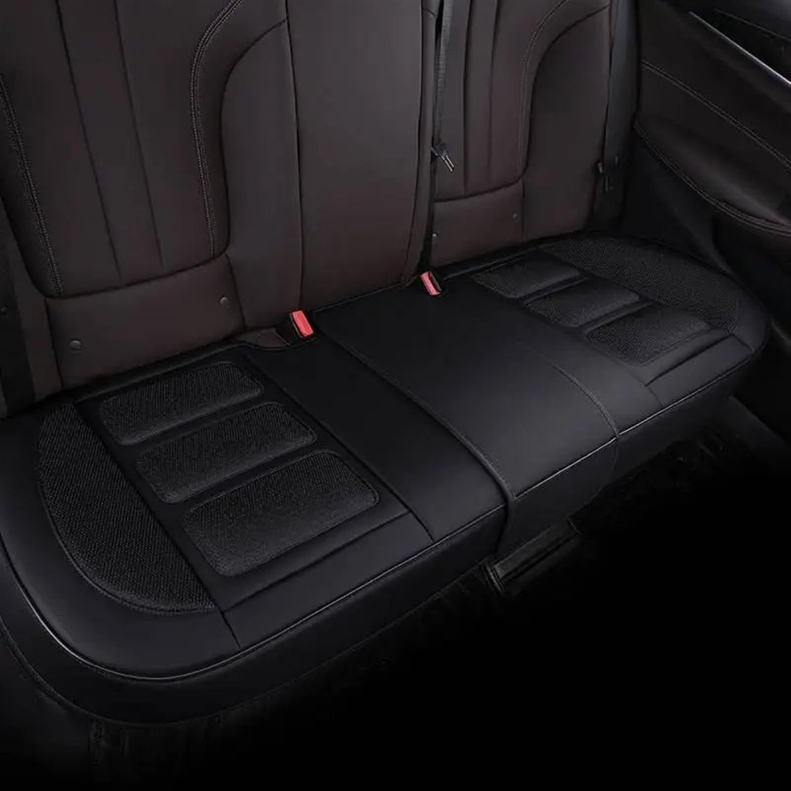 CVZXSDWLL Universal Automobil Innen Auto Sitz Schutz Pads Auto Vorne/hinten Sitz Abdeckung Auto Zubehör Auto Kissen Schutz Matte Schonbezug Autositz(Black,Rear) von CVZXSDWLL