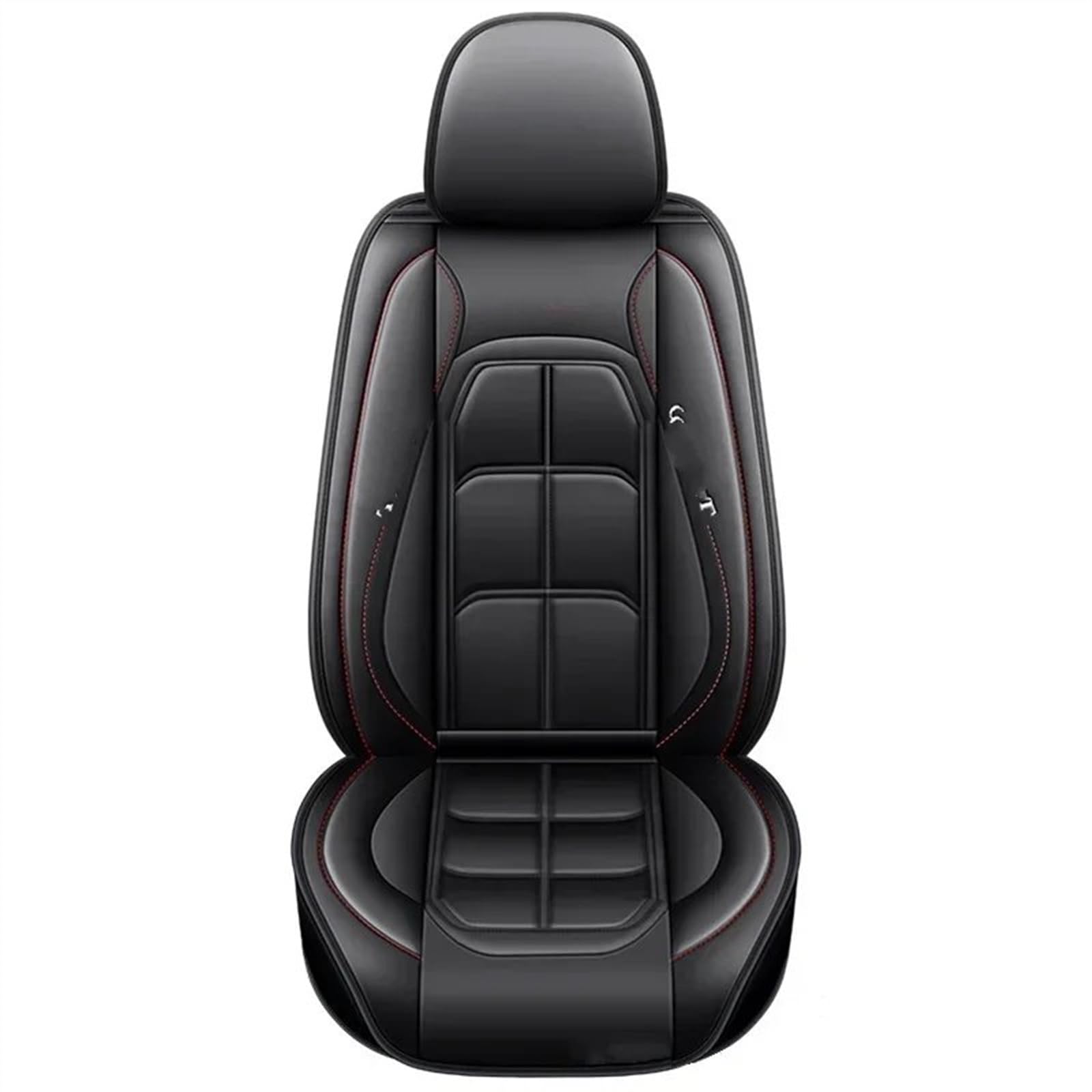 CVZXSDWLL Universal Für Fit Autositzbezug Ganzjahres-Schutzmatte Mit Weichem Kissen Komplettpaket Sitzbezug Automobil-Innenraum Autositz-Schutzpolster Schonbezug Autositz(Black) von CVZXSDWLL