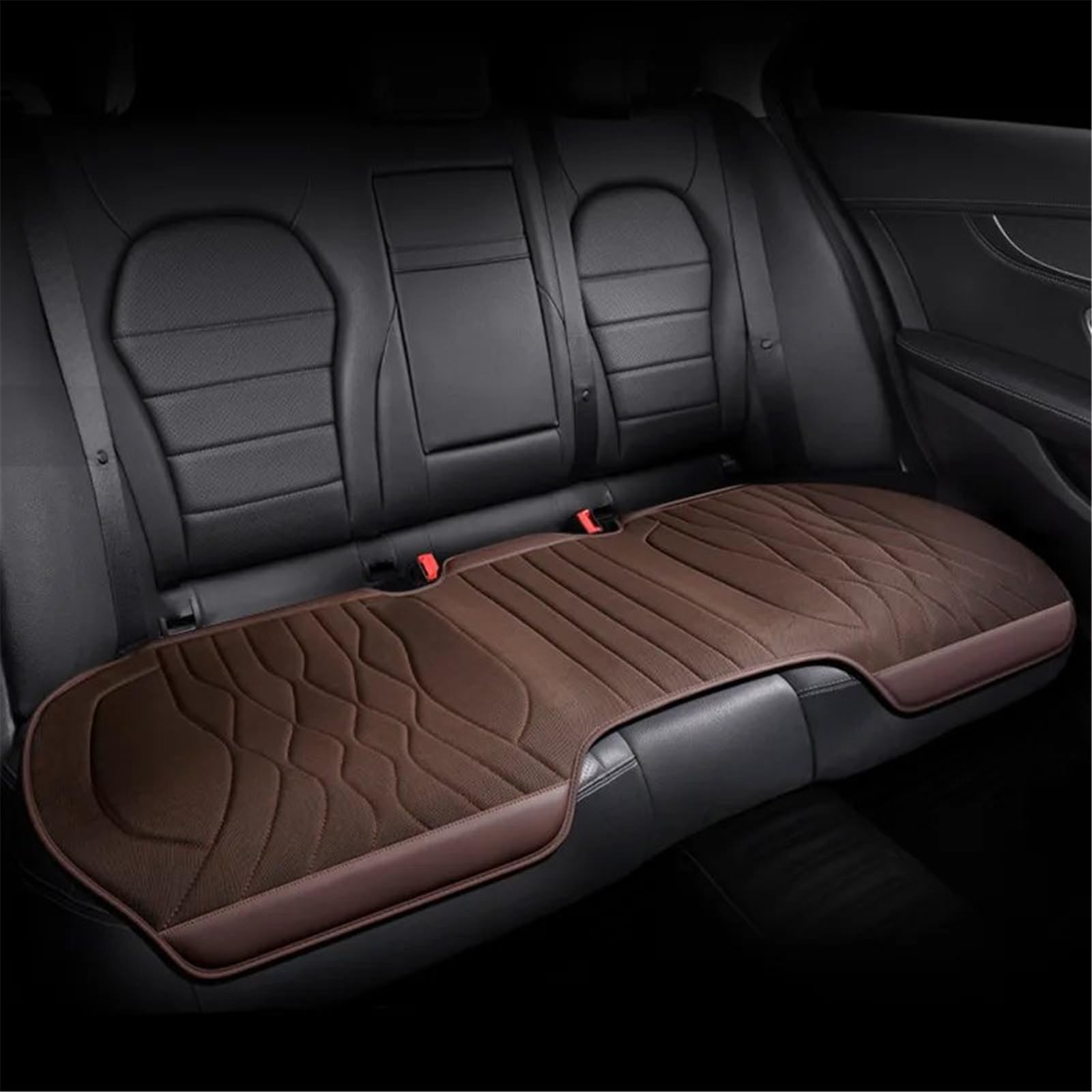 CVZXSDWLL Universal Sitz Styling Auto Sitz Abdeckung Auto Vorne Oder Hinten Sitz Zurück Matte Automobil Innen Auto Sitz Schutz Pads Schonbezug Autositz(Brown,Rear) von CVZXSDWLL