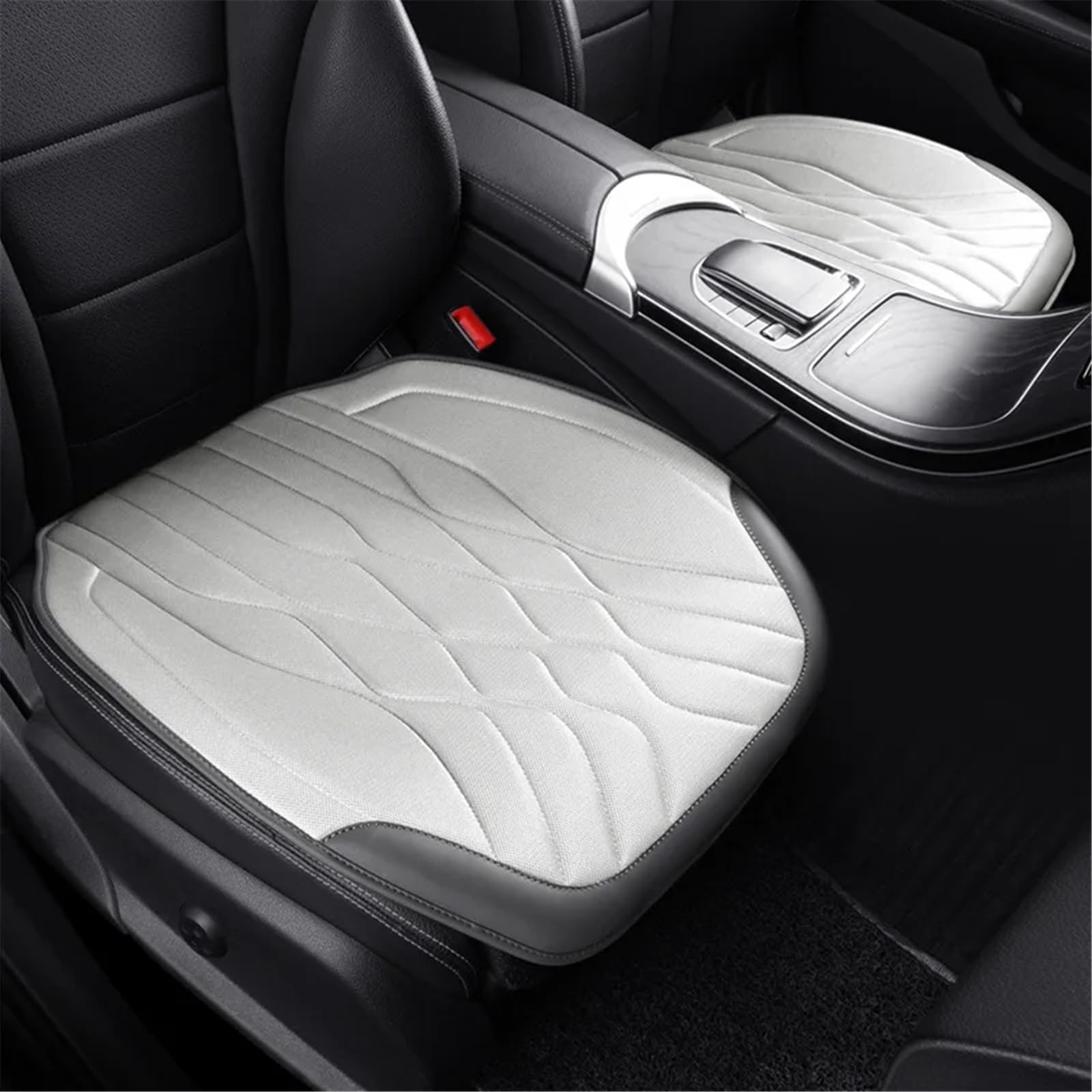 CVZXSDWLL Universal Sitz Styling Auto Sitz Abdeckung Auto Vorne Oder Hinten Sitz Zurück Matte Automobil Innen Auto Sitz Schutz Pads Schonbezug Autositz(Gray,Front) von CVZXSDWLL