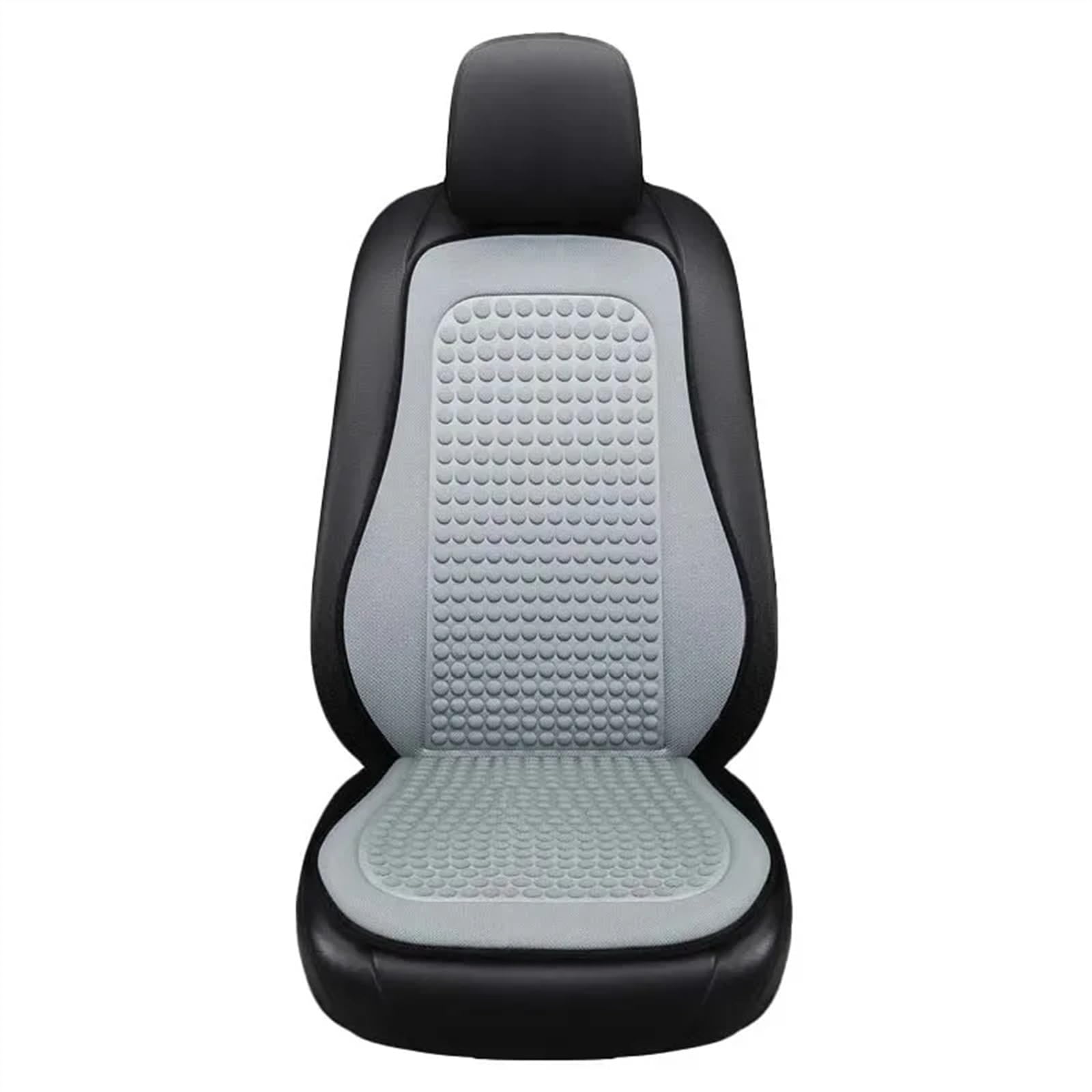 CVZXSDWLL Universal Sitzkissen Atmungsaktive Autositzbezüge Bump Massage Autos Sitzbezug Universal Seat Protector Pad Auto Kissen Schutz Matte Schonbezug Autositz(Gray,Single Front with backrest) von CVZXSDWLL