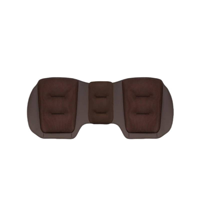 CVZXSDWLL Universal Weiche Auto Sitz Abdeckung Vorne Und Hinten Kissen Matte Auto Schutz Pad Atmungsaktive Automobil Innen Auto Sitz Schutz Pads Schonbezug Autositz(Brown,Rear) von CVZXSDWLL