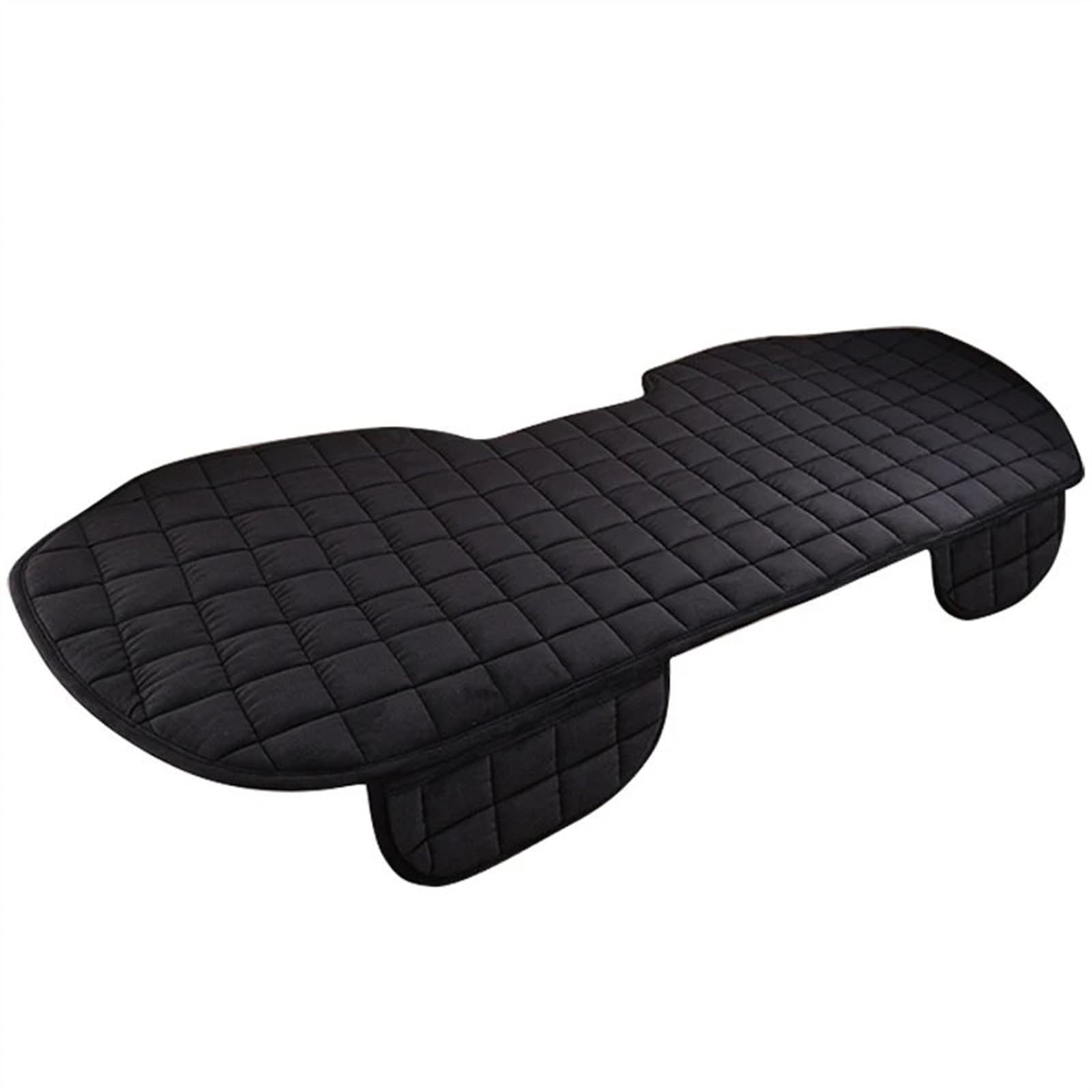 CVZXSDWLL Universeller Weicher Autositzbezug, Kfz-Sitzkissen, Rutschfester Autositzschutz Für Limousine, SUV, Autozubehör, Autositz-Schutzpolster Schonbezug Autositz(Black,1pc Rear pad) von CVZXSDWLL