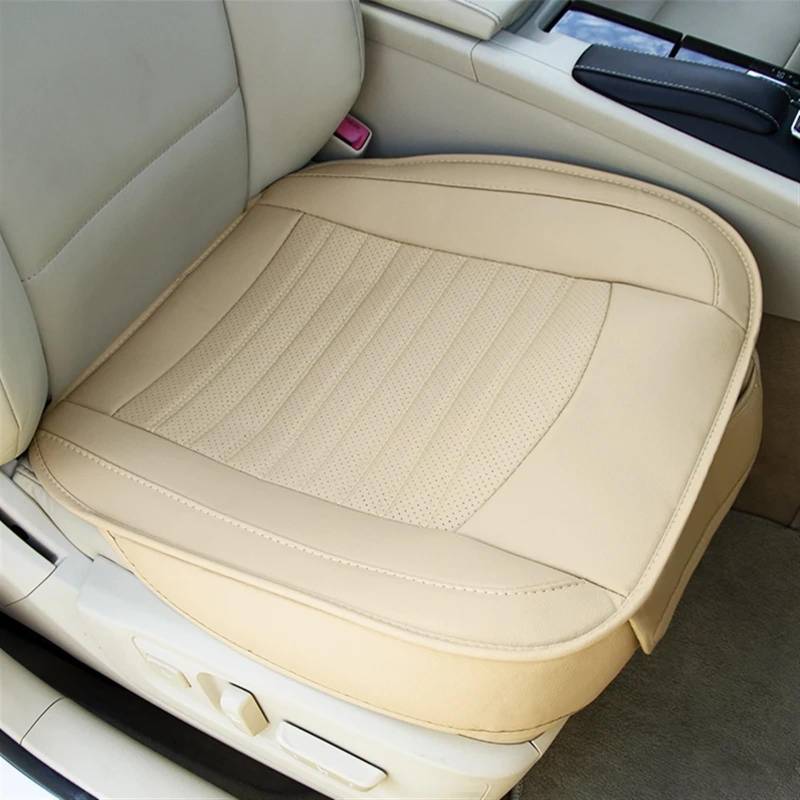 Universeller Autositzbezug, Umwickelt, Fahrzeugsitzschutzkissen, Rutschfest, Universell Für Limousine, SUV, LKW Für Pickup, Autositzkissen, Autozubehör Schonbezug Autositz(Beige,1pc front seat pad) von CVZXSDWLL