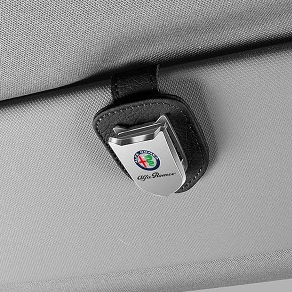 CWBFC Brillenhalter für Auto Sonnenblende für Alfa Romeo Stelvio 2022-, Magnetischer Brillenhalter Fürs Auto Auto-Innenausstattung,D von CWBFC