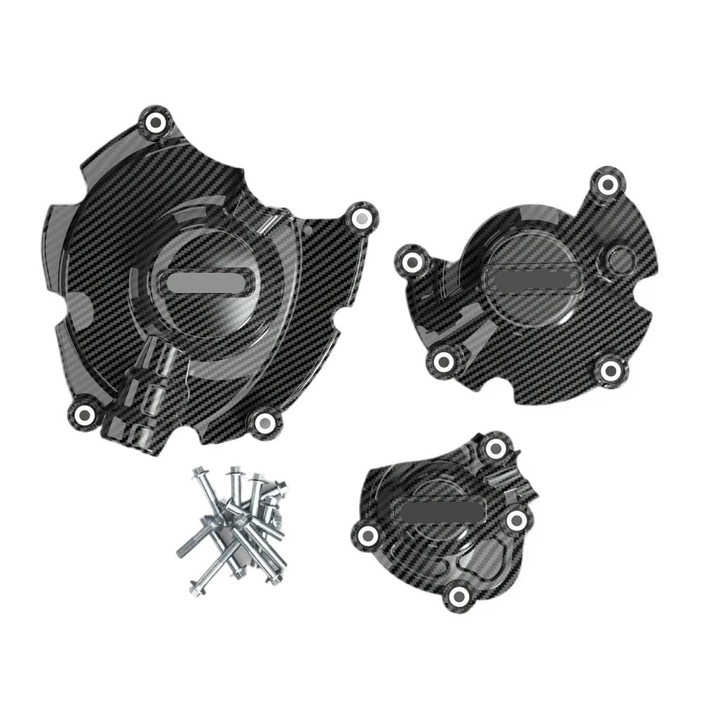 CWDQYNLG Motorrad Motor Statorabdeckung Für YZF R1 R1M 2015-2024 Motor Abdeckungen Set Motorrad Motor Schutz Zubehör Schutz Schutz von CWDQYNLG