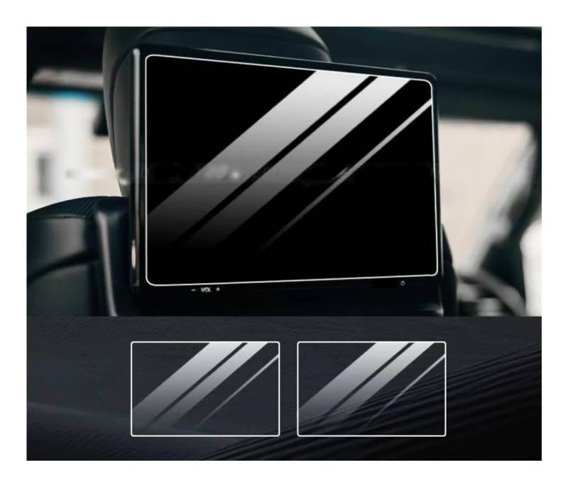 Displayschutzfolie Auto Navi Folie 2PCS PET Film Für Lexus LX 600 2022-2023 Hinten-Sitz Media Touch-Screens Schutz Auto Innen Zubehör von CWDQYNLG