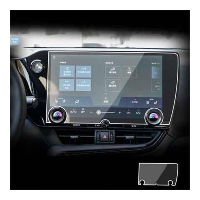 Displayschutzfolie Auto Navi Folie Auto GPS Bildschirm Gehärtetes Glas Schutz Film Auto Innen Zubehör Für Lexus Für NX NX450H NX350 NX250 NX350H von CWDQYNLG