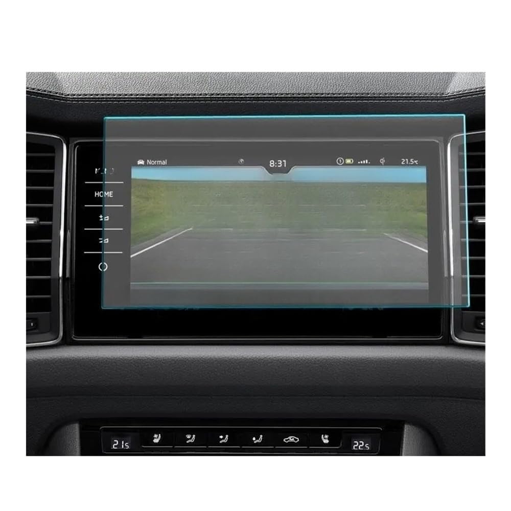 Displayschutzfolie Auto Navi Folie Auto Navigation Gehärtetes Glas Display-schutzfolie Aufkleber Zubehör Für Skoda Für Kodiaq 2021 von CWDQYNLG