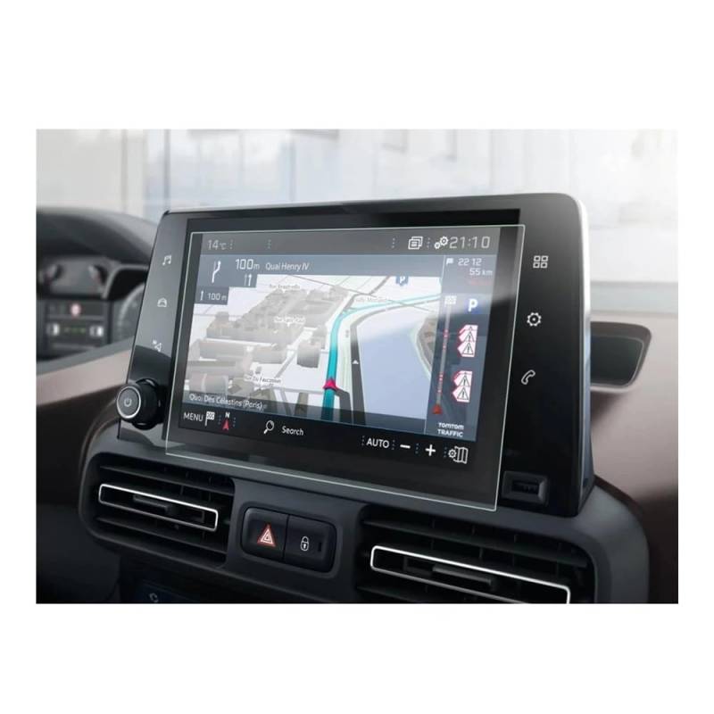 Displayschutzfolie Auto Navi Folie Für Pe&ugeot Für Rifter 2019 2020 Auto GPS Navigation Gehärtetem Glas Screen Protector Film Auto Innen Film von CWDQYNLG