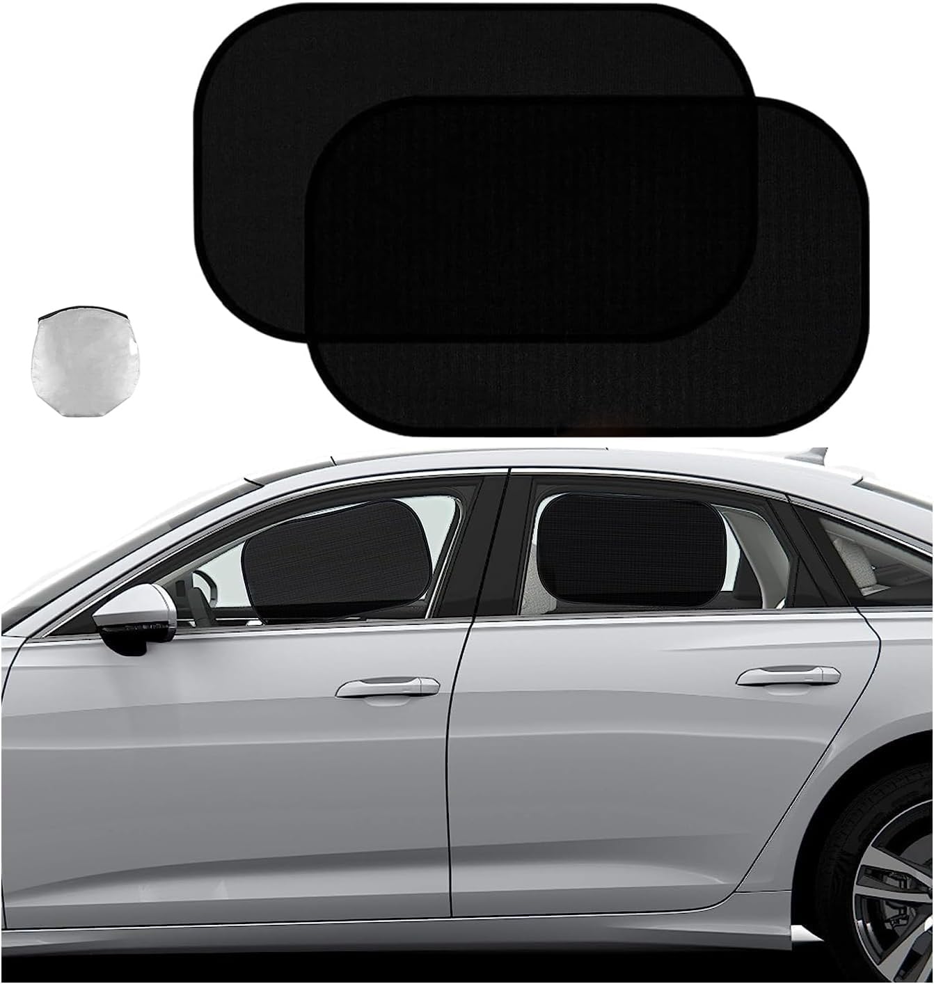 2×Autofenster Sonnenschutz für Audi Q3 (8U) 2012-2014,50×30cm Sonnenschutz Auto Car Shades Sonnenschutz Fenster Auto Fenster Sonnenschutz Sonnenschutz für Seitenscheiben von CWMBM