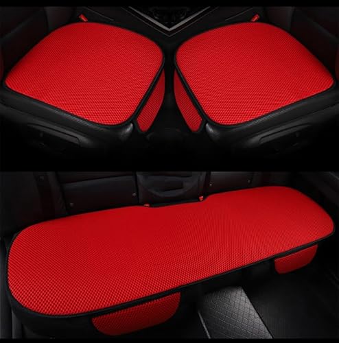 3 Stück Autositzkissen für Nissan Micra K12 2003-2010,sitzkissen Sitzauflagen Sitzauflage Auto Sitzpolster Seat Cushion Car Seat Protector Auto Zubehör,Re-d von CWMBM