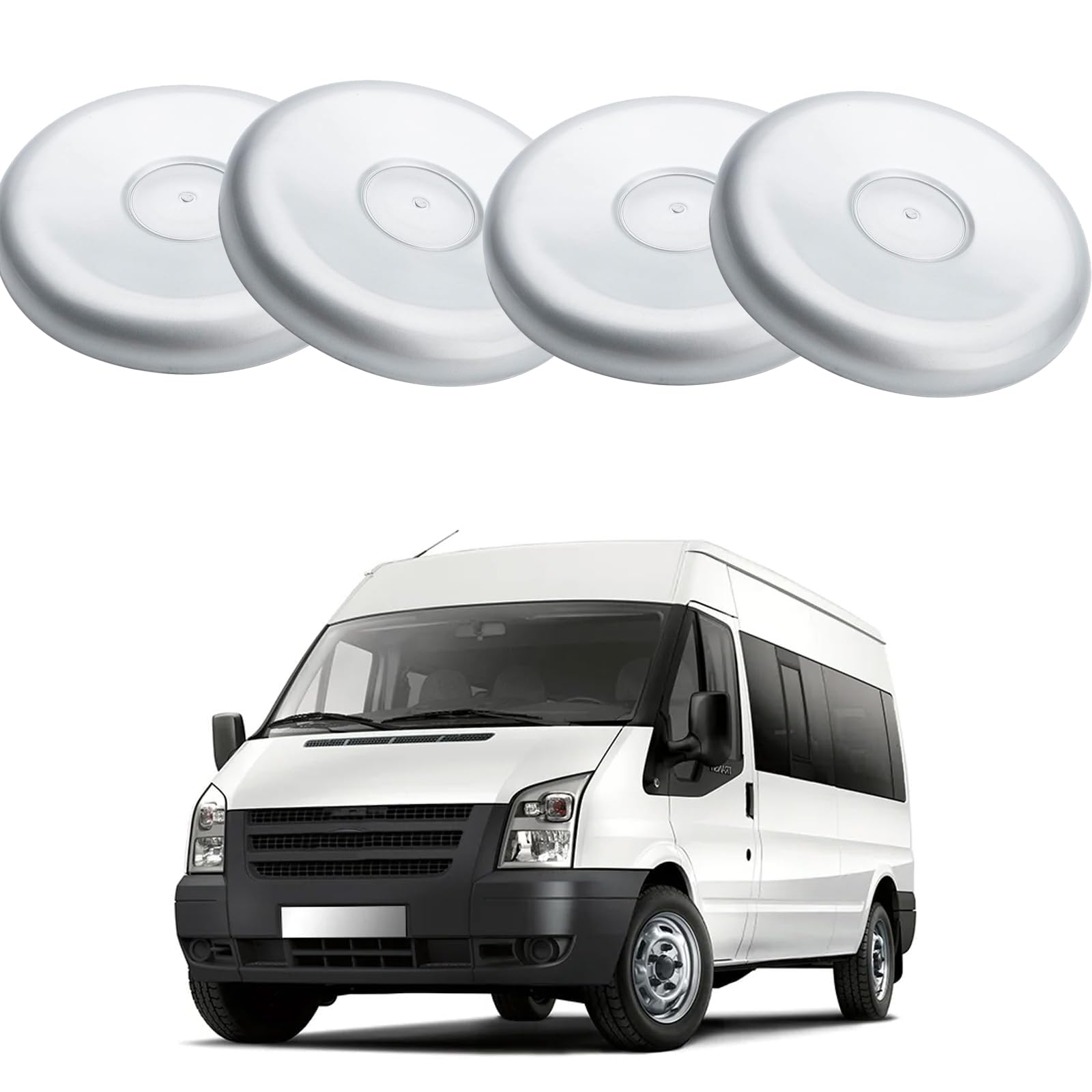 Nabendeckel für Ford Transit MK6 2000-2006 225MM,Radnabenkappen Felgendeckel Nabenkappen Wheel Caps Radnabenabdeckung Radnabendeckel Auto Zubehör,4Pcs von CWMBM