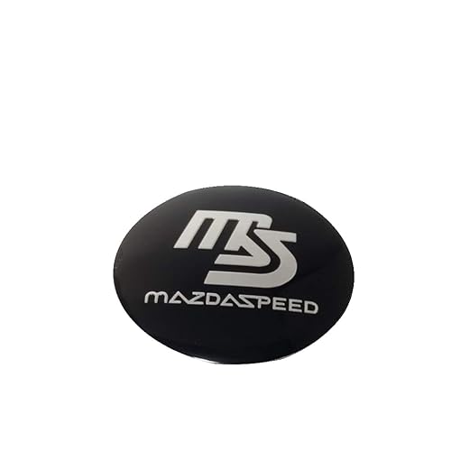 4 Stück Radnabenkappen für Mazda MX-30 2020-56mm,Nabennabenkappen Felgendeckel Aufkleber Auto Radmittenabdeckungs Abzeichenaufkleber Radnabenabdeckung,Black von CWMLB