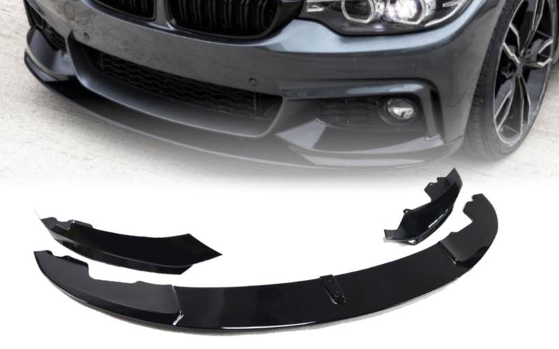 Auto Frontlippe Frontspoiler für BMW 4er 2014–2019 28i 430i 425d 430d 435i 440i 435d 440d,Auto Frontspoiler Frontstoßstange Lippe Spoiler Auto Frontlippe Spoiler Lip Splitter Diffusor von CWMLB