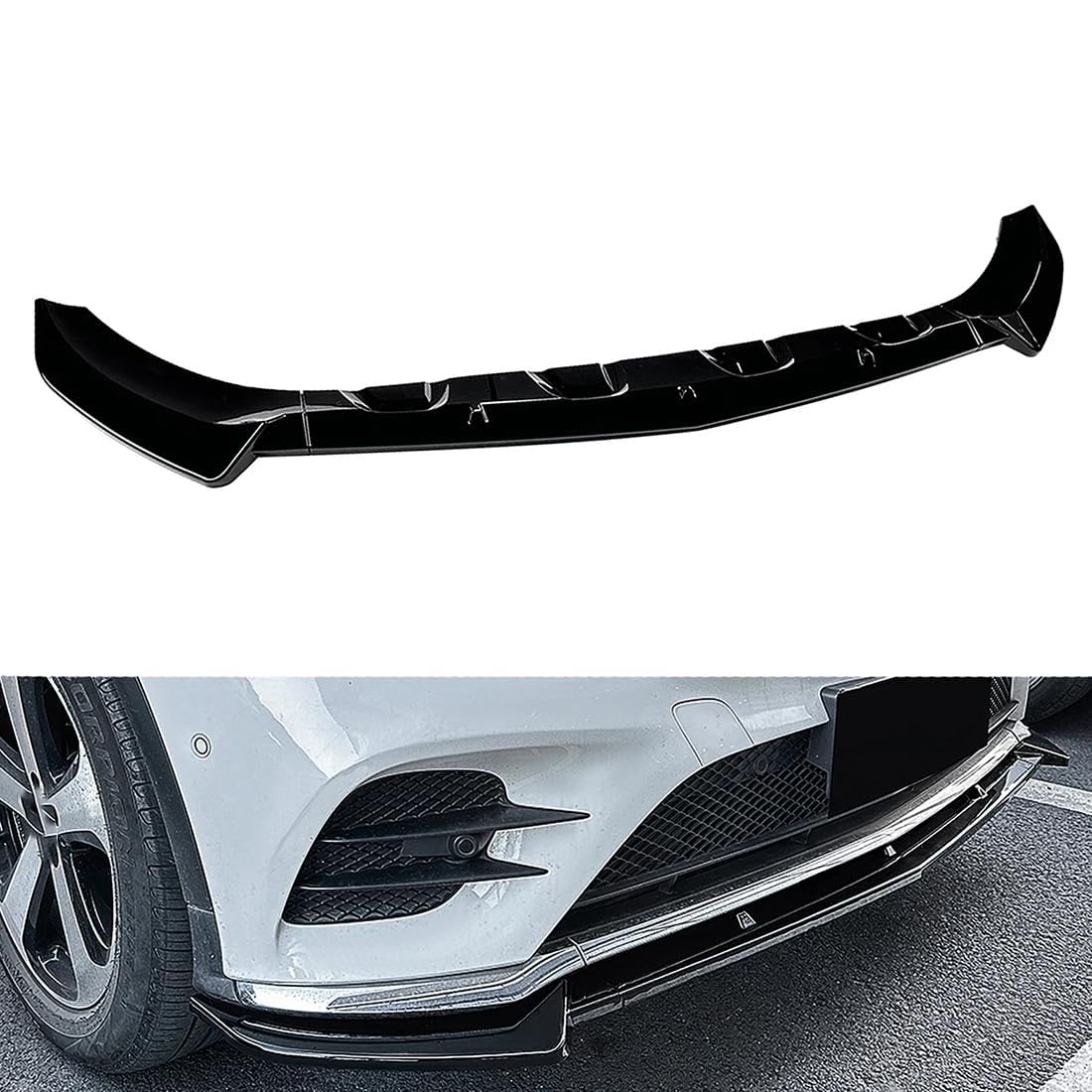 Auto Frontlippe Frontspoiler für Mercedes Benz GLC Class X253 C253 2016-2019,Auto Frontspoiler Frontstoßstange Lippe Spoiler Auto Frontlippe Spoiler Lip Splitter Diffusor von CWMLB