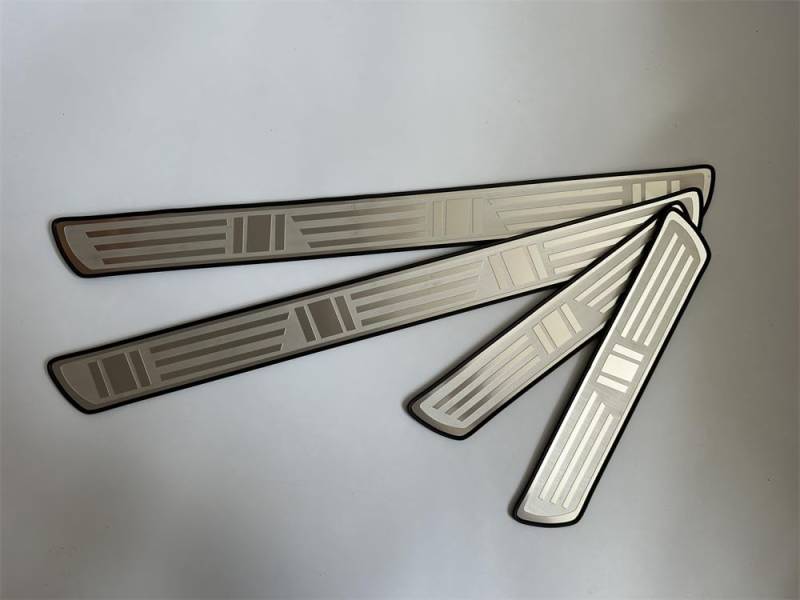 4 Stück Auto-Außenschutz-Edelstahl-Trittblech Einstiegsleisten Türschweller für Opel Mokka, Türschwellenschutz Abnutzungsschutz Schwellen-Styling,Silver von CWMLS