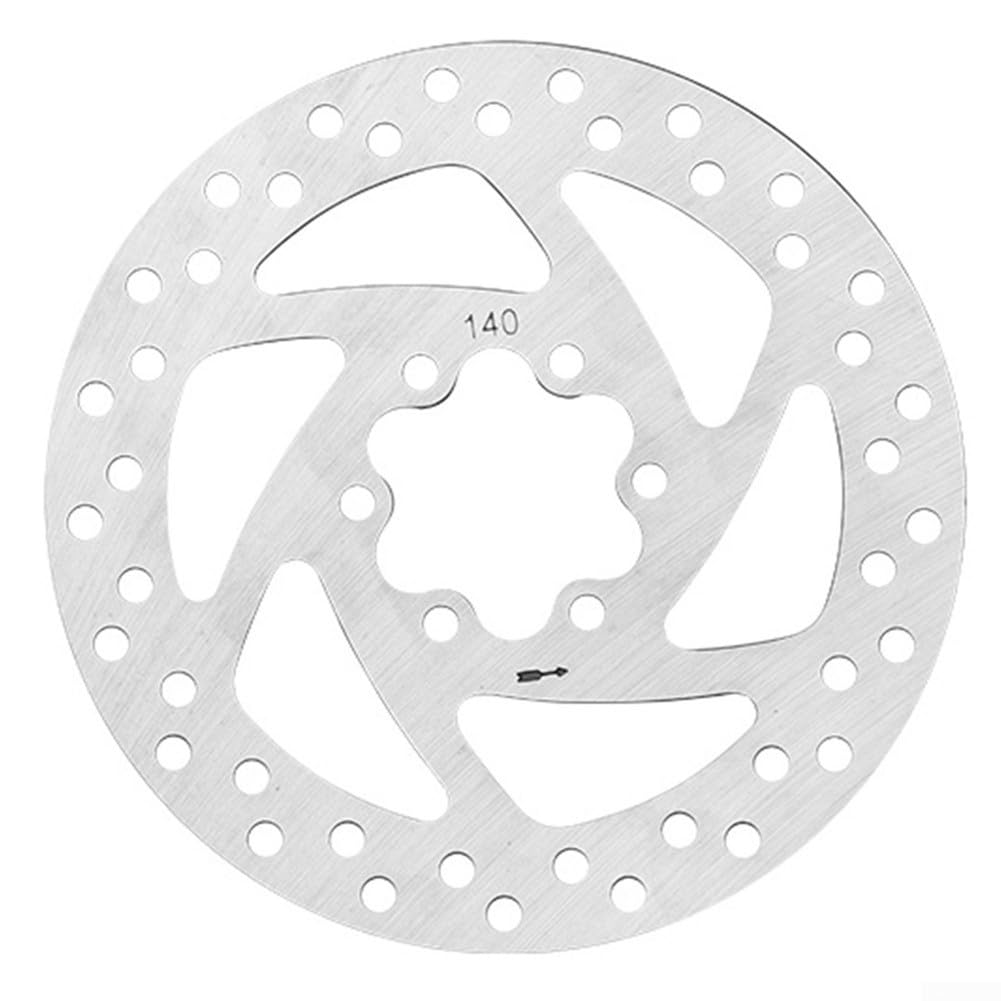 140 mm Bremsscheibe für Elektroroller F20 F30, Fahrrad-Scheibenbremsbeläge, 6-Loch-Montage, Edelstahl-Ersatzteil, Zubehör (145 mm) von CWOQOCW