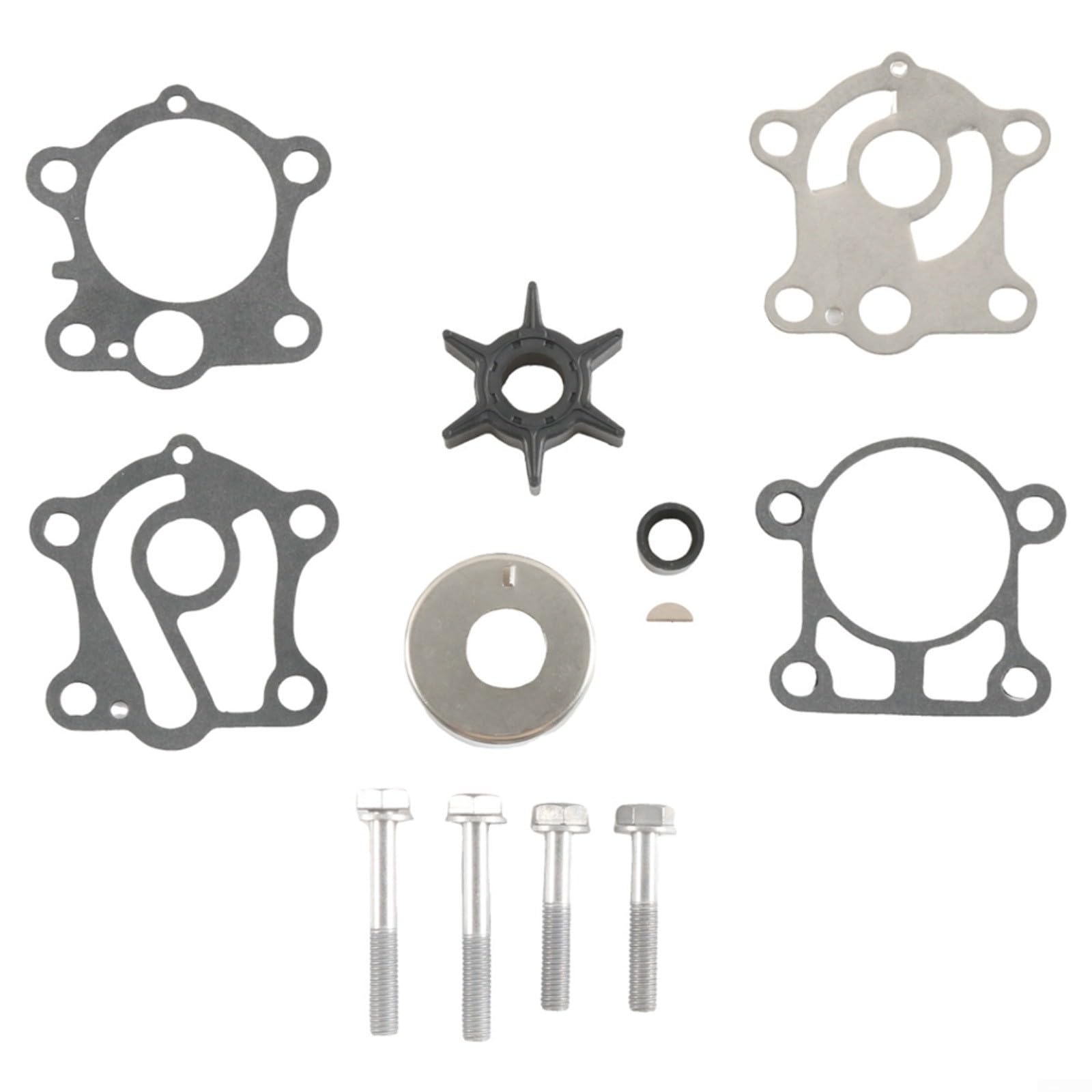 Außenbordpumpe Impeller Reparatursatz, 6H4-W0078-00 18-3429 Für 40HP 50HP Motoren Gummi Edelstahl Ersatzteile Schwarz von CWOQOCW