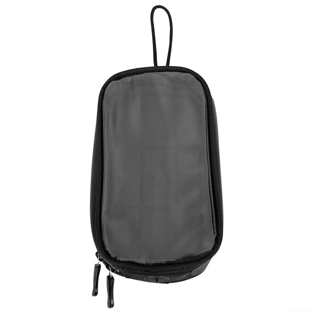 CWOQOCW Fahrrad-Wickeltasche, Motorrad-Tanktasche, wasserdicht, PU-Leder, magnetischer Kraftstoffbeutel, Handyhalter mit transparentem Fenster von CWOQOCW