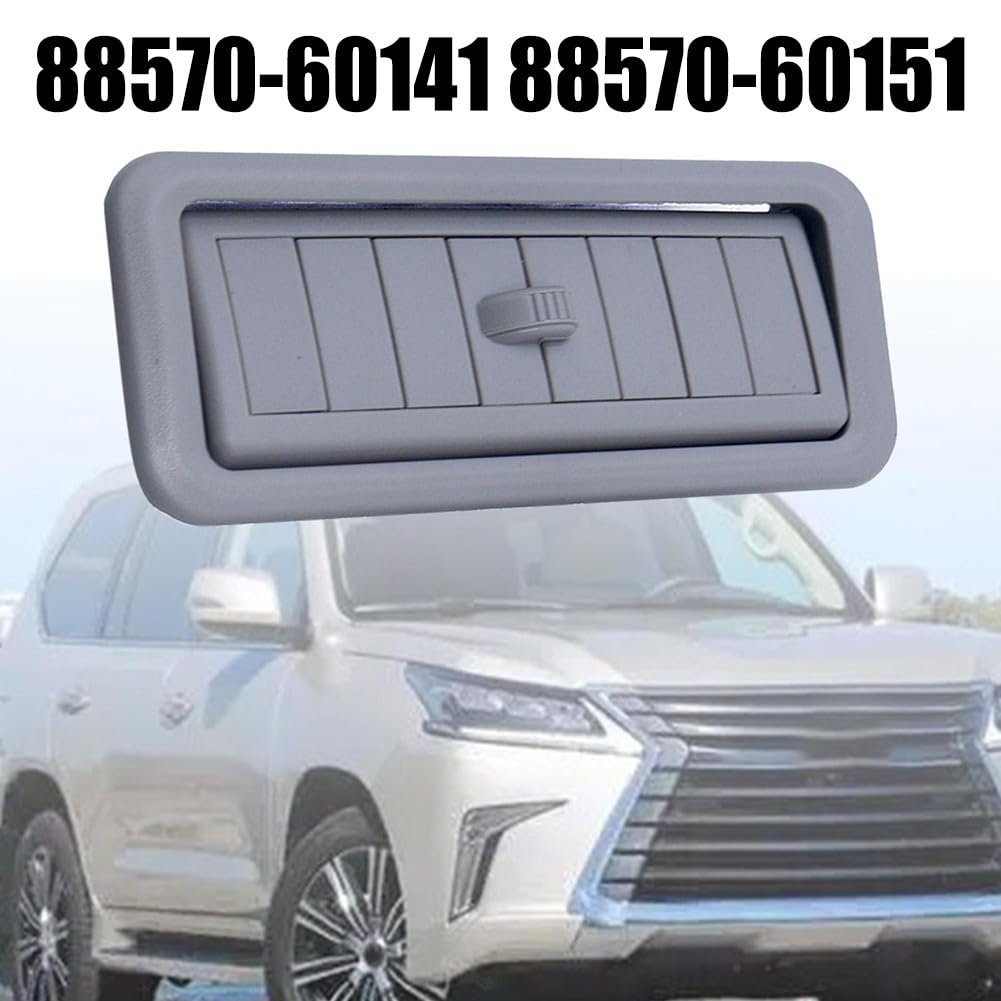 Dach-Luftauslass-Entlüftungsgitter, kompatibel mit Lexus LX570, Toyota für Land für Cruiser, grau-beige, Kunststoff, OEM 88570-60141 88570-60151 (grau) von CWOQOCW