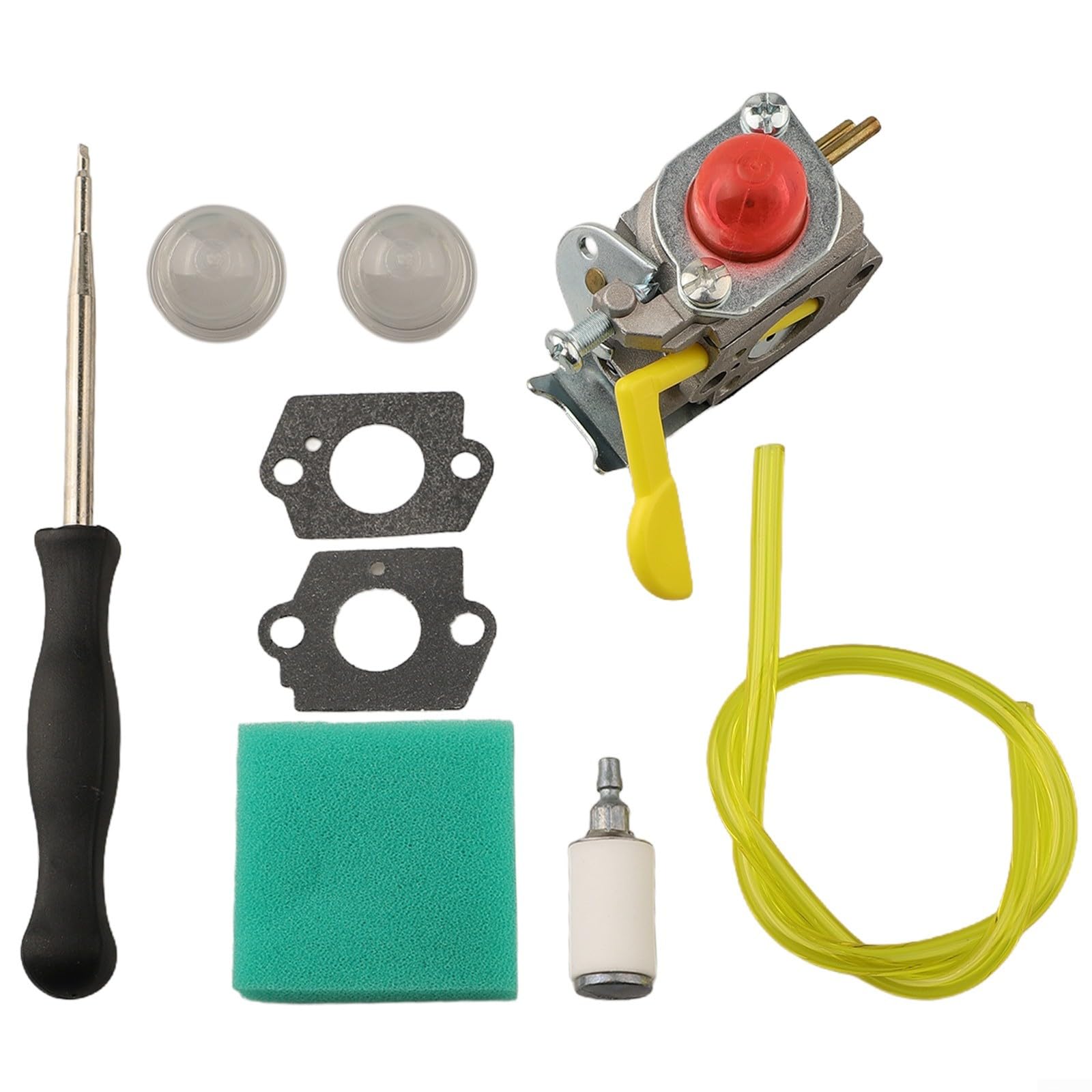 Vergaser-Kit für Handwerker, Rasenmäher, Vergaser, Vergaser-Set, 43,2 cm (17 Zoll), 25 cc Motor-Gas-Saitentrimmer, Kettensägen-Teile Ersatz von CWOQOCW