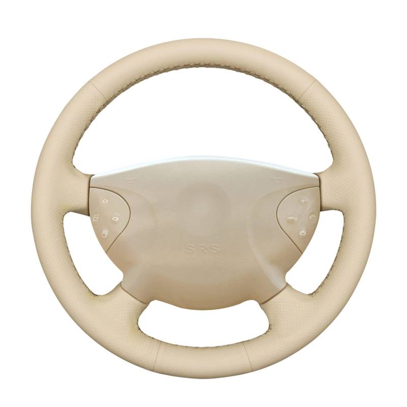 Für M=Ercedes B=ENZ E-Klasse W211 G-Klasse W463 2002-2007 Beige Pu-Leder-Handnäh-Auto-Lenkradbezüge von CWTSDSG