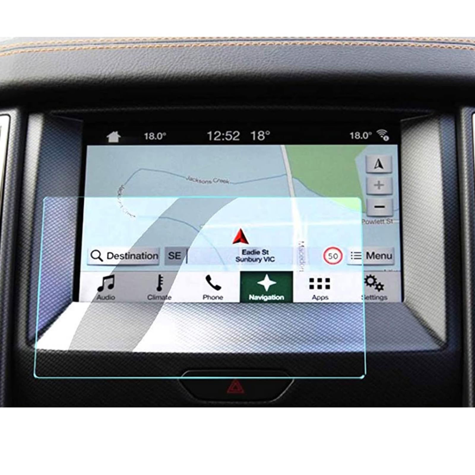 8-Zoll-Auto-Navigations-Displayschutz, gehärtetes Glas, Härte 9H, Auto-Infotainment-Display Center Touch Für Ford, Für Ranger SYNC 2019 von CWYINP