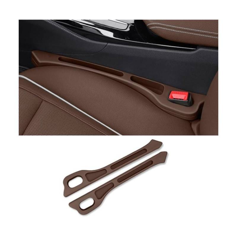 2 Stück Seitenspaltfüller für Autositze für BMW 1 Series F20 5 Doors 2011-2019, Am Fahrzeug Montierter Auslaufsicherer Lückenfüller Organizer für Autositzlücken,Bro-wn von CWYLF