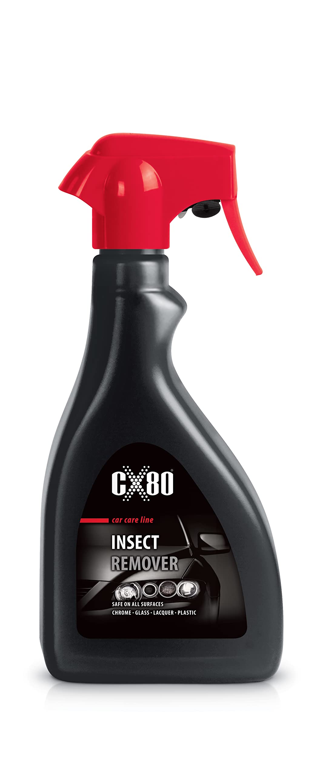 CX80 | Insect Remover | Insektenentferner Auto entfernt Schmutz schnell und effektiv | Einfache Anwendung | Sicher für alle Oberflächen (Chrom, Glas, Lack, Kunststoff) | 600ml Flasche von CX80