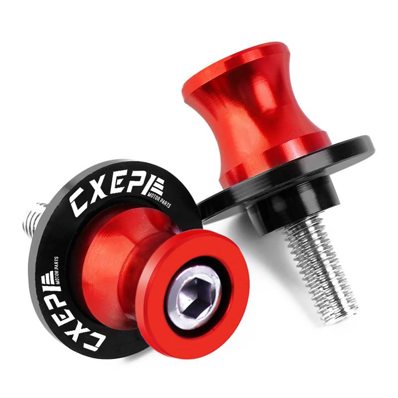 CXEPI Bobbins Motorrad Prismabuchsen M6 Schwingenadapter Schwenkarmspule Ständeraufnahme Schwingenschutz für TRK 702X 702 TRK 502X 502 TRK 251 TNT 300 600 Leoncino 500 TRK702X TRK702 von CXEPI