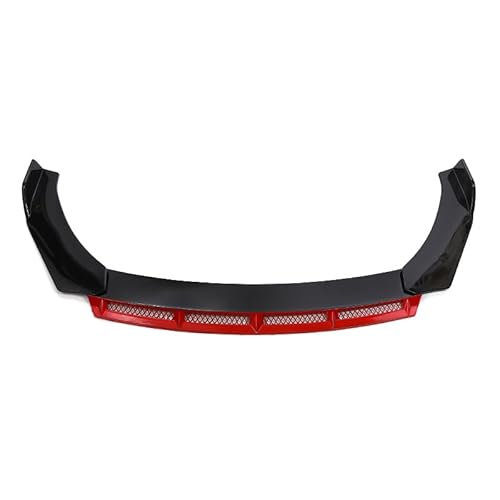 Auto Frontspoiler Lippe für VW Magotan 2007-2016,ABS Lip Body Kit die Vordere Stoßstange Spoiler Canard Protector Auto Zubehör,Bright Black with red von CXOCSOK