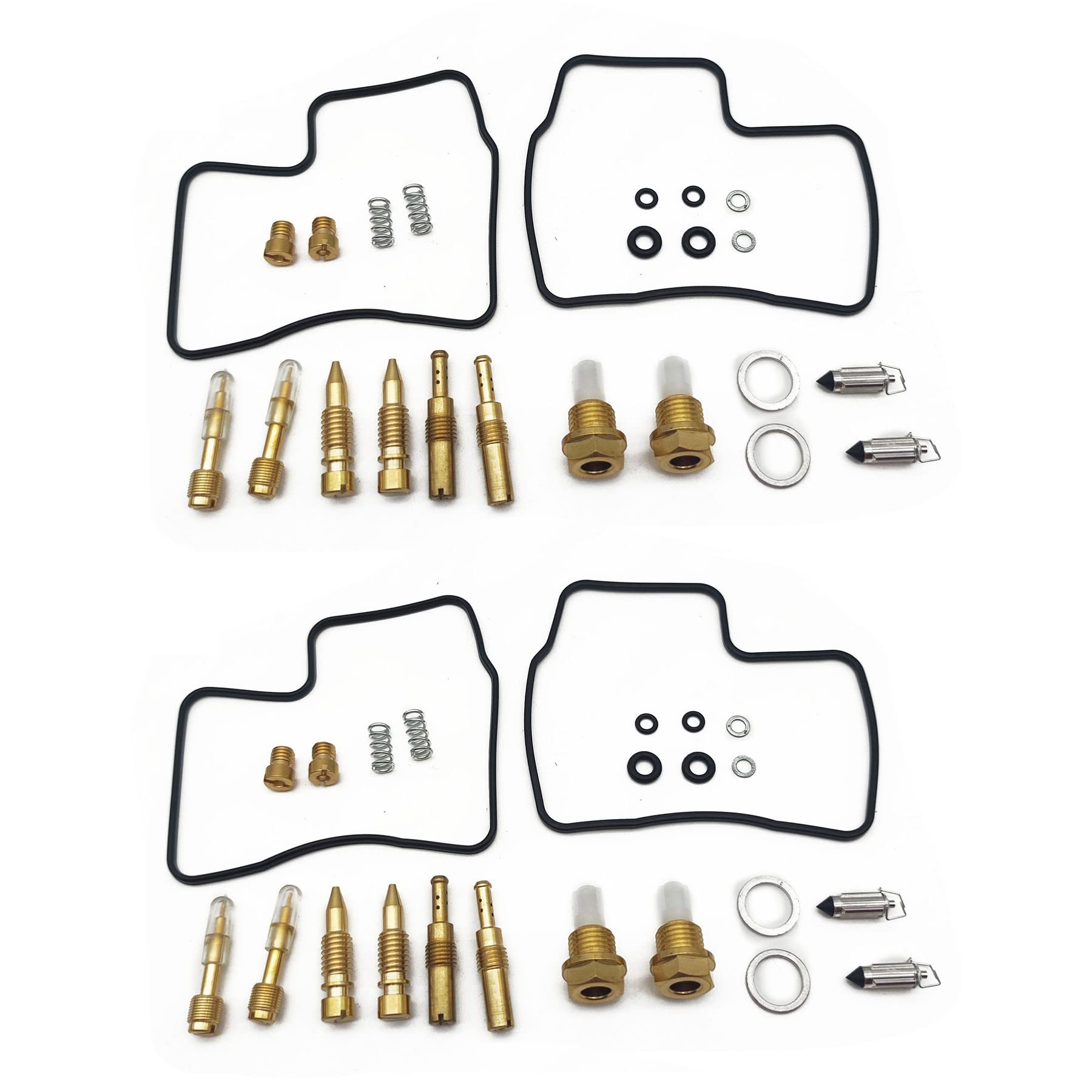 Motorrad-Motor Vergaser Reparatursatz Nadel Ventil Dichtung Luftschraube für Honda Hawk GT650 NT650 GT NT 650 1988-1991 (4 Sets) von CXQC