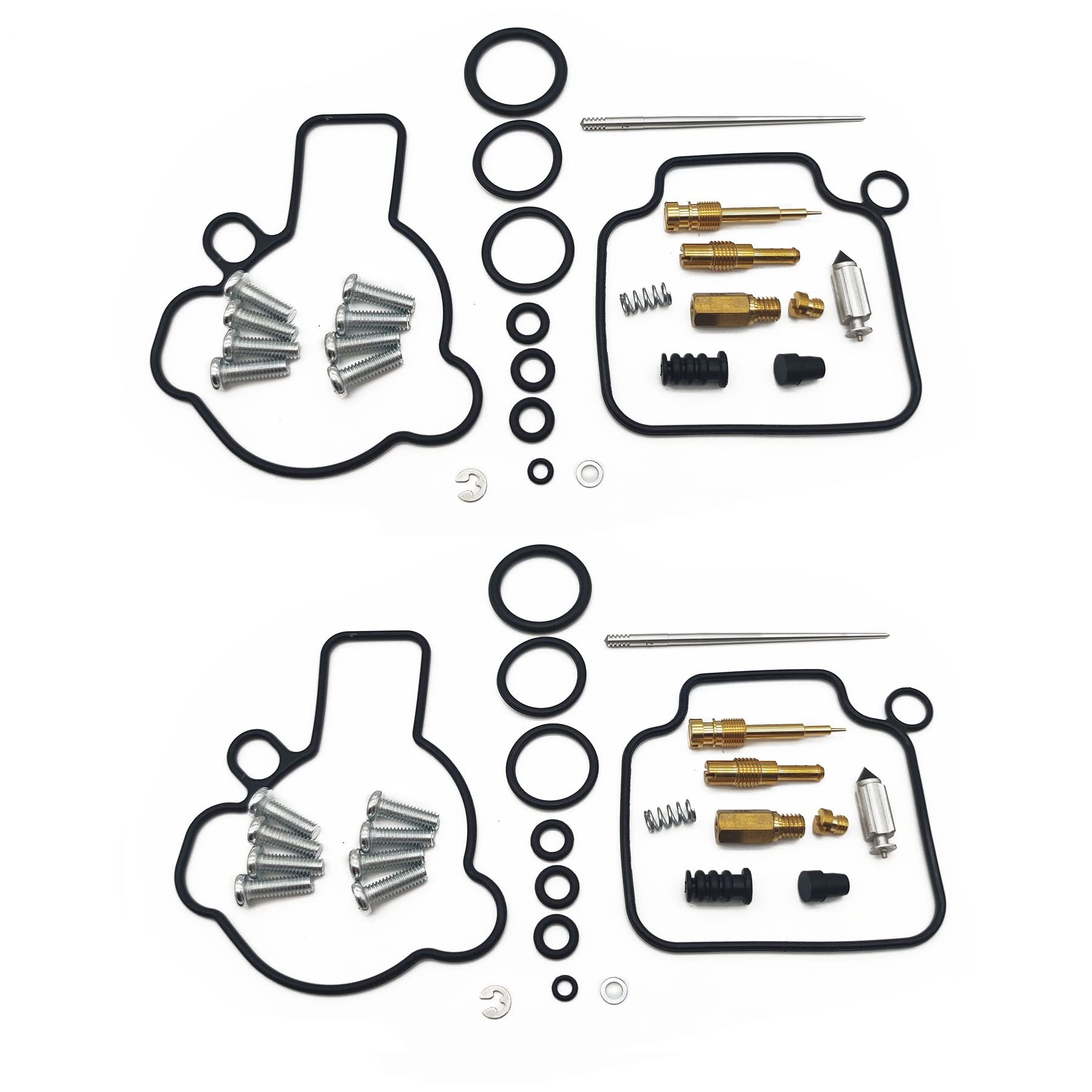 Motorrad-Motor Vergaser Reparatursatz Nadel Ventil Dichtung Luftschraube für Honda TRX450R 2004-2005 TRX450 TRX 450 R 450R (2 Sets) von CXQC