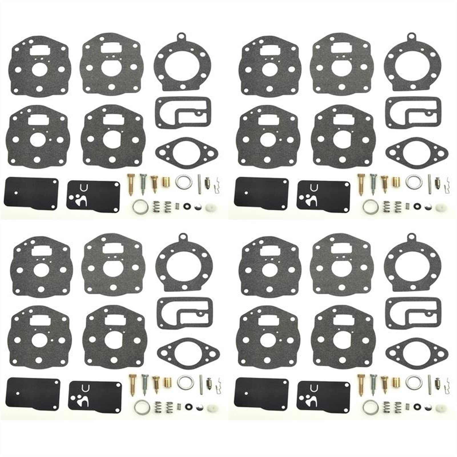 Vergaser-Reparatursatz für Briggs & Stratton 394502 402447 402451 402707 491539 694056 Gartenwerkzeugteile (4 Set) von CXQC