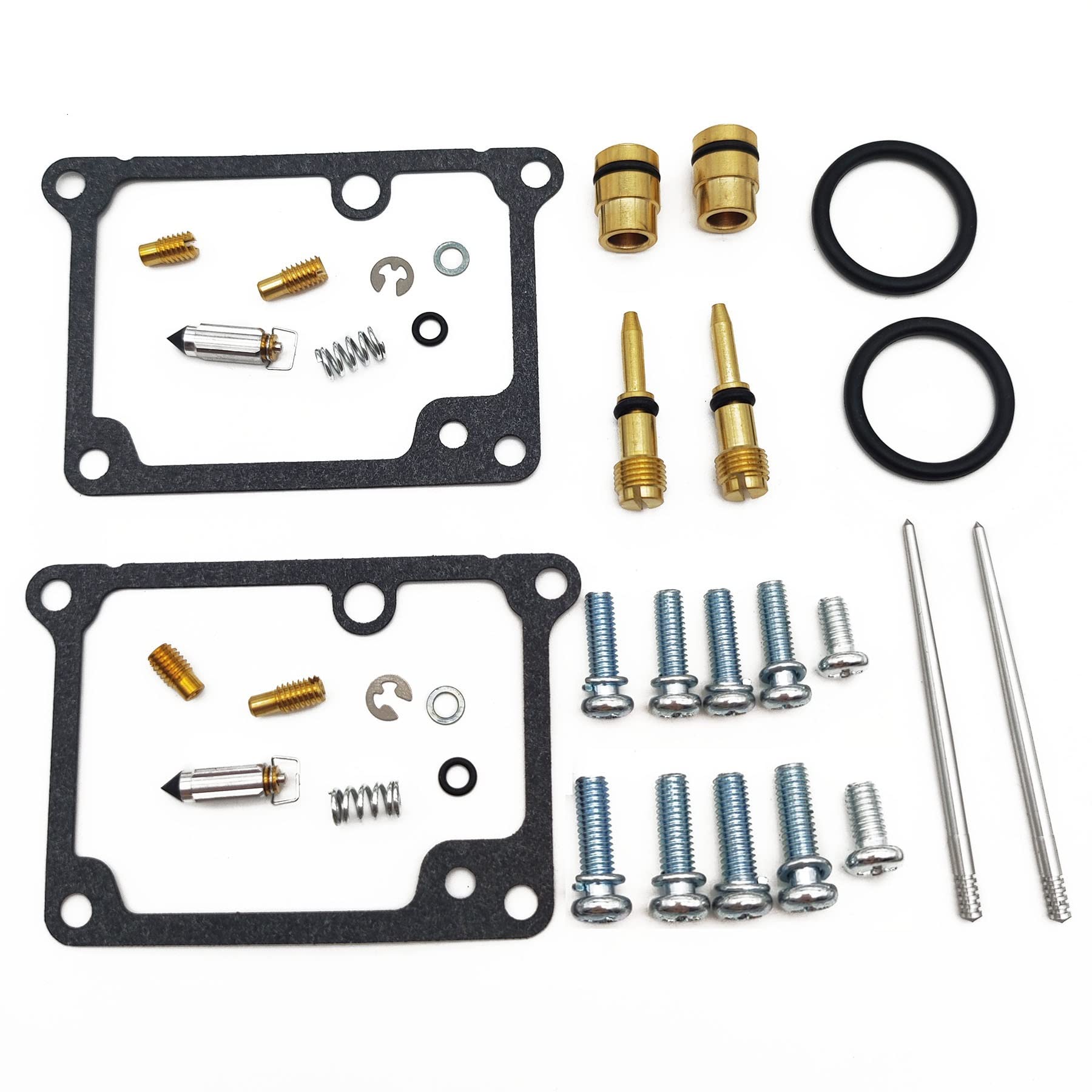 Vergaser-Wartungsdüsen-Reparatursatz für Yamaha Banshee YFZ 350 YFZ350 ATV 1988–2006 Schwimmernadel-Dichtung Reparatur (2 Set) von CXQC