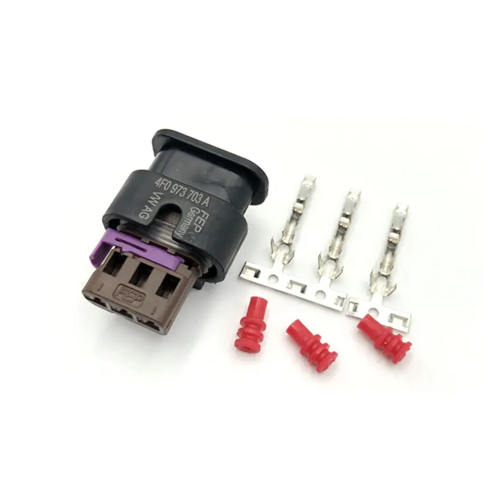 CXVFY 3-poliger Auto-4F0 973 703 Park-/Augenstecker-Getriebe-Sensor-Zylinder, wasserdicht, elektrischer Stecker, Kabelbaumkabel mit 15 cm langem Kabel (Bianco) von CXVFY