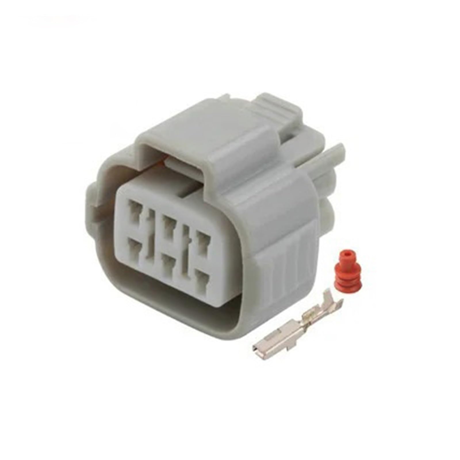 CXVFY Automatischer 6-poliger Stecker 6189-0323 90980-11663 9098011663 Elektrischer Kabelverbinder 90980-11194 9098011194 mit Klemmen und Dichtungen (5 Stück) von CXVFY