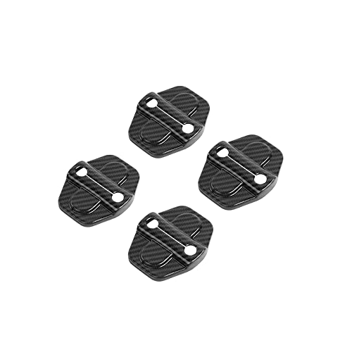 CXVFY Innenleisten/kompatibel/Gladiator JT Dekorationsabdeckungssatz for Autotürschlossschnalle/kompatibel/JL 2018+(Carbon Fiber 4pcs) von CXVFY