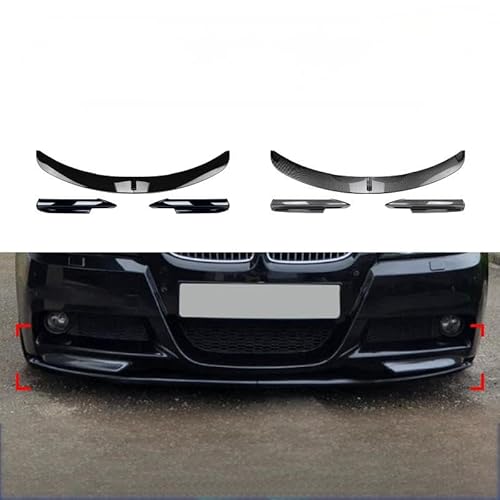 Frontspoiler für BMW 3 Series E90 E91 M-Tech 2005-2008, Frontstoßstange Lippe, Frontspoiler Frontlippe, Auto Stoßstangenschutz Frontstoßstangenlippe, Carbon Fiber Pattern von CXWQSB66