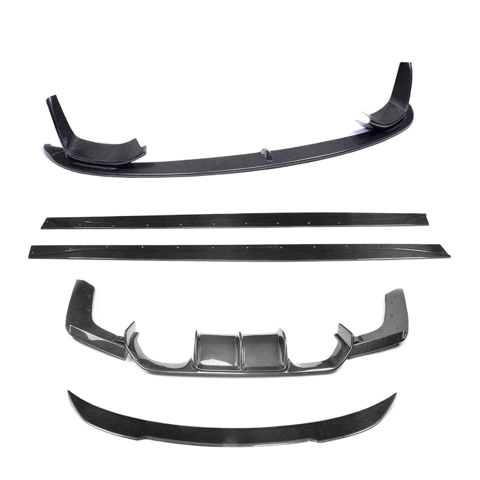 Auto-Frontstoßstangenlippe, Heckdiffusor, Spoiler, Seitenschweller, kompatibel for BMW F80 M3 F82 F83 M4 2014–2019, Heckspoiler, Kohlefaser-Body-Kits(Full Kits) von CXYLOVELG