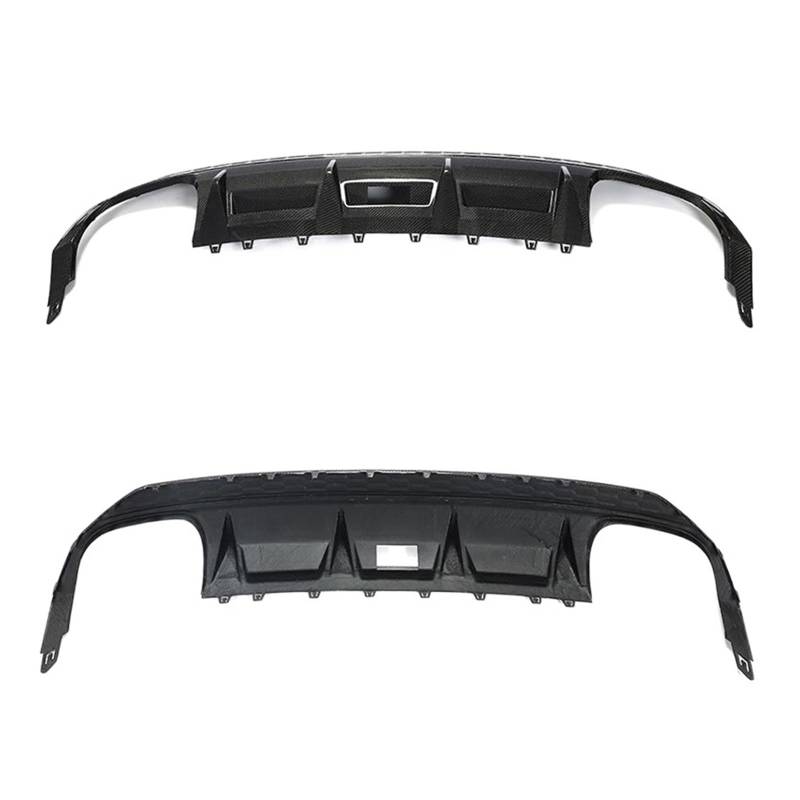 Auto-Heckstoßstangen-Diffusorlippe, kompatibel for Audi A3 SS-Line S3 Limousine 4-Türer 2021–2023, Heckstoßstangen-Diffusor-Lippenspoiler-Schutz, Kohlefaser von CXYLOVELG